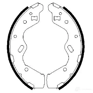 Барабанные тормозные колодки, комплект BOSCH 0XBDIXV 341703 BS 878 0986487653