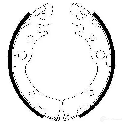 Барабанные тормозные колодки, комплект BOSCH 341583 MRH30GR B S710 0986487460