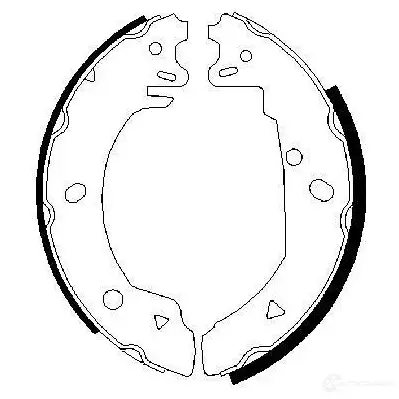 Барабанные тормозные колодки, комплект BOSCH BS 490 0986487229 PHVMI 341454