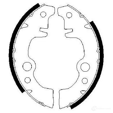 Барабанные тормозные колодки, комплект BOSCH 341484 0986487283 B S533 AUS93 изображение 0