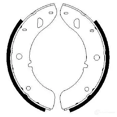 Барабанные тормозные колодки, комплект BOSCH BS 750 TA1CSA0 0986487500 341602