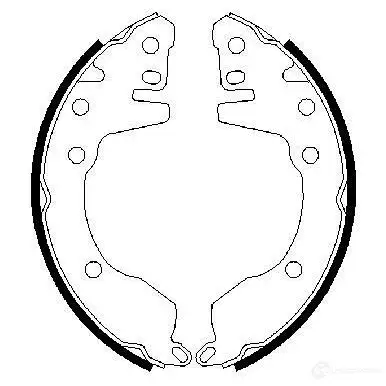 Барабанные тормозные колодки, комплект BOSCH 0986487484 CXUMCKJ BS7 34 341597