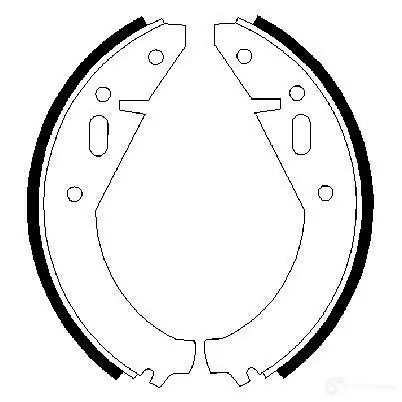 Барабанные тормозные колодки, комплект BOSCH 341512 BS 571 0986487321 5VGQZT изображение 0