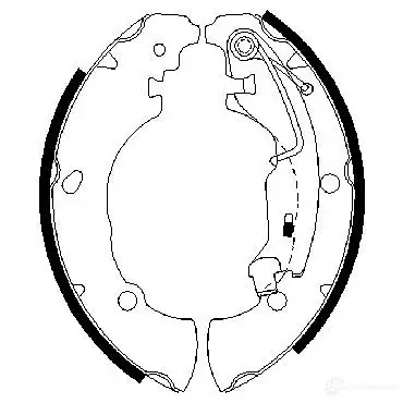 Барабанные тормозные колодки, комплект BOSCH 0986487670 QWA8OG 341718 B S890