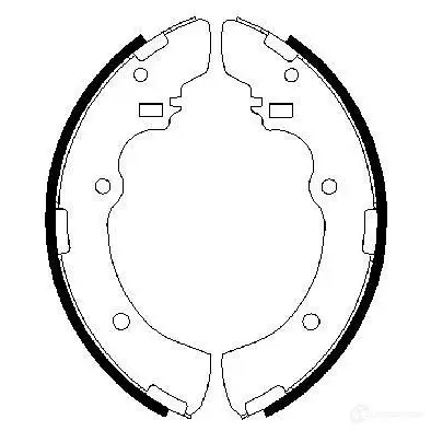 Барабанные тормозные колодки, комплект BOSCH 341595 ER3HGZB B S729 0986487479