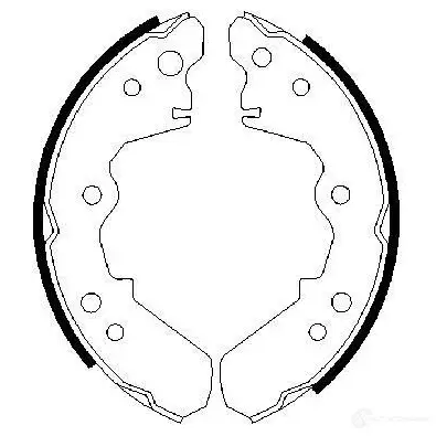 Барабанные тормозные колодки, комплект BOSCH BS6 26 2GF1WCX 341545 0986487376 изображение 0