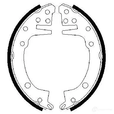Барабанные тормозные колодки, комплект BOSCH 341416 R66GKBR 0986487059 BS 425