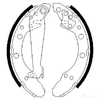 Барабанные тормозные колодки, комплект BOSCH 0986487536 B S786 RQKM5Y 341618 изображение 3