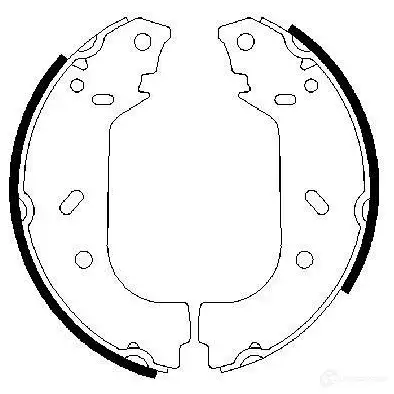 Барабанные тормозные колодки, комплект BOSCH Z7I3A0 BS 795 341623 0986487545