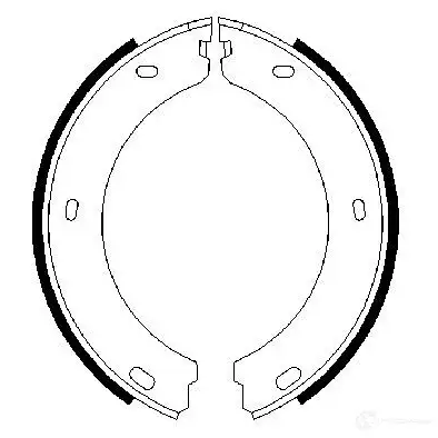 Тормозные колодки ручника, комплект BOSCH 341699 BS 874 0986487649 306ZDJ изображение 0