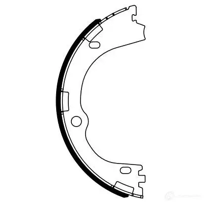 Тормозные колодки ручника, комплект BOSCH 1437244906 0986487965 264 CMMK изображение 4