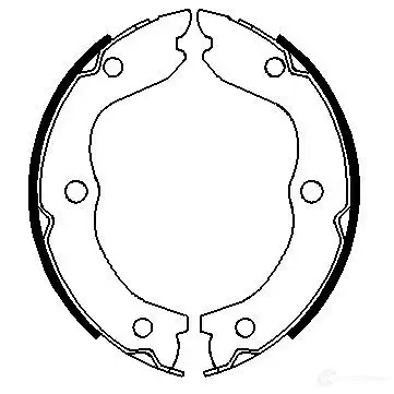 Тормозные колодки ручника, комплект BOSCH TBHKOJ5 B S918 341746 0986487698 изображение 3