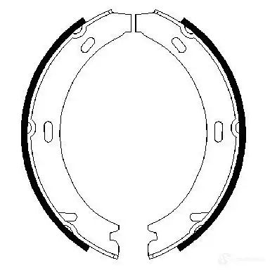 Тормозные колодки ручника, комплект BOSCH BS8 72 341697 0986487647 NO7097