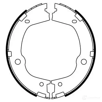 Тормозные колодки ручника, комплект BOSCH 341827 BS 996 0EBRMC4 0986487776 изображение 4