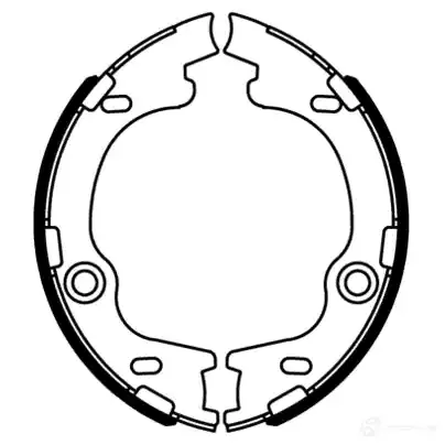 Тормозные колодки ручника, комплект BOSCH RI079 341801 BS97 0 0986487750 изображение 2