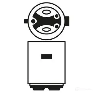 Лампа накаливания S1 BA20D 25/25 Вт 12 В BOSCH 1987302106 12V 25/25W S1 PURE LIGHT 350208 RTMGD - Изображение 1
