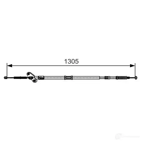 Трос ручника, стояночного тормоза BOSCH 355131 714I9N8 B C955 1987482061