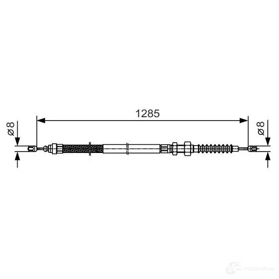 Трос ручника, стояночного тормоза BOSCH BC 1009 RRJ27 355185 1987482115