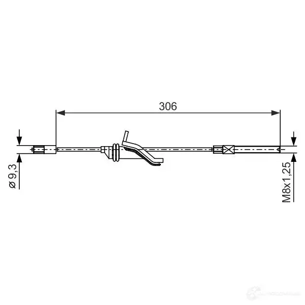 Трос ручника, стояночного тормоза BOSCH 4047025071048 LL 81GDR 1987482369 355419