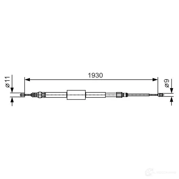 Трос ручника, стояночного тормоза BOSCH 1987482011 BC9 05 BHUE1FM 355081