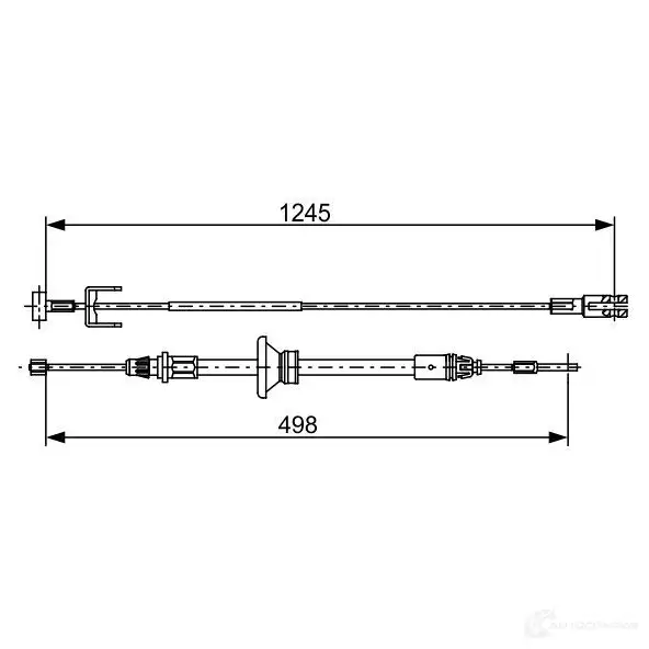 Трос ручника, стояночного тормоза BOSCH LCI5H BC2 524 1987482524 355534 изображение 0