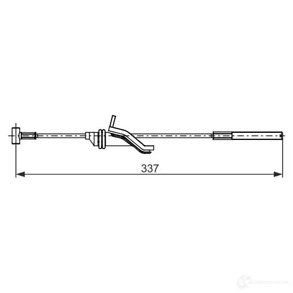 Трос ручника, стояночного тормоза BOSCH B C2743 00HT5I 1193509480 1987482743 изображение 1