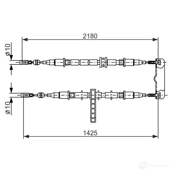 Трос ручника, стояночного тормоза BOSCH 353981 1987477895 AY8H0H BC67 6