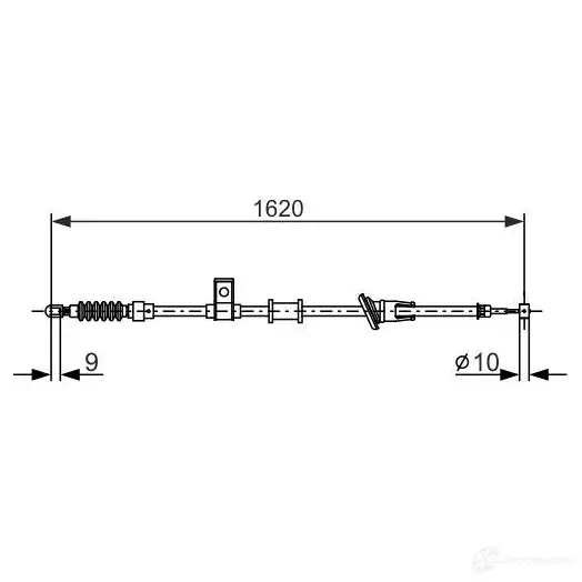 Трос ручника, стояночного тормоза BOSCH P1HSGH 353979 1987477893 B C674 изображение 0