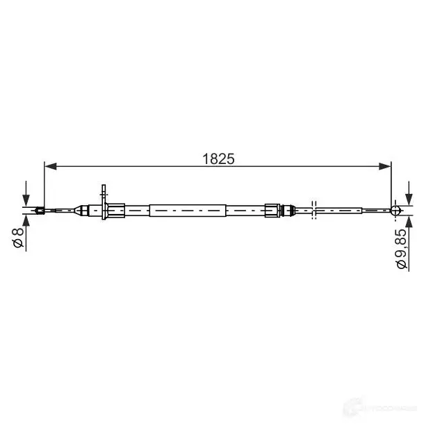 Трос ручника, стояночного тормоза BOSCH BC 1138 NQ8TL5 1987482254 355317