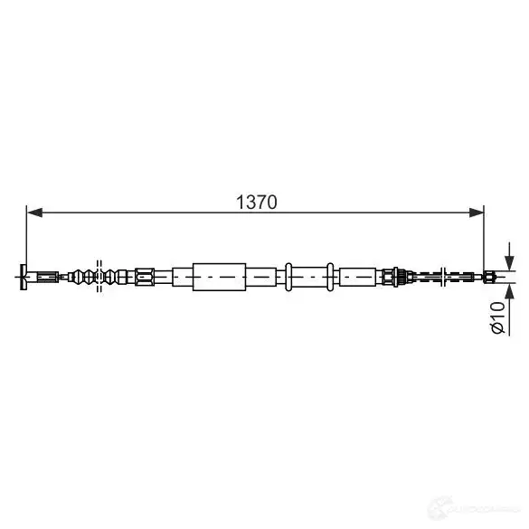 Трос ручника, стояночного тормоза BOSCH 1987477827 BC7 12 353925 IGIY1