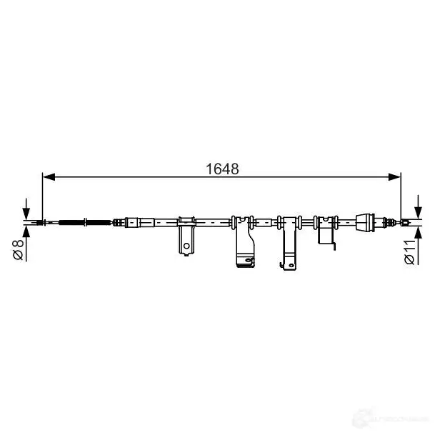 Трос ручника, стояночного тормоза BOSCH 1987482350 355401 B C1234 N8WOOHG