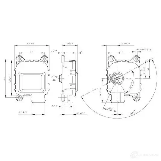 Сервопривод заслонки печки BOSCH 306164 0132801169 LOTAGI7 V MC2 изображение 5