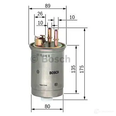 Топливный фильтр BOSCH N 6357 9W4FAY 329062 0450906357 изображение 2