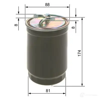 Топливный фильтр BOSCH 74003 0450906172 N 6172 329051 изображение 6