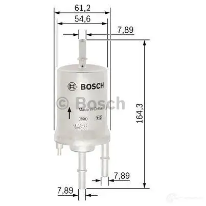 Топливный фильтр BOSCH G8V36TT 370485 f026403008 F 3008 изображение 3