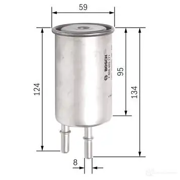 Топливный фильтр BOSCH 1193529861 VS939L F 3771 f026403771 изображение 1