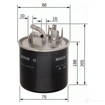 Топливный фильтр BOSCH 329086 0450906459 INQS6W0 N 6459 изображение 3