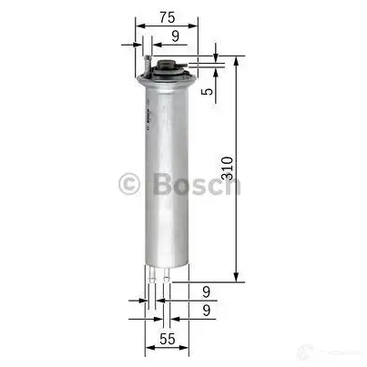 Топливный фильтр BOSCH 71065 F 5960 0450905960 329019 изображение 2