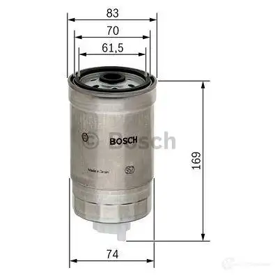 Топливный фильтр BOSCH H83IQUY 349448 N 4198 1457434198 изображение 3