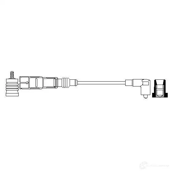 Высоковольтный провод зажигания BOSCH 3SEJ7 325009 0356912992 76 VI