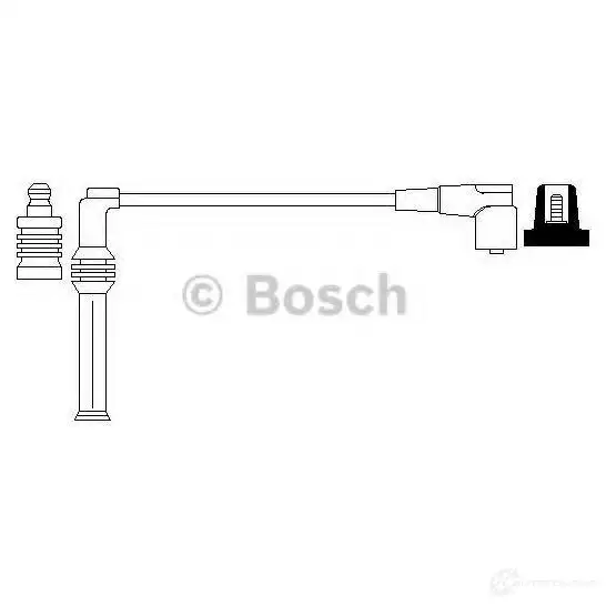 Высоковольтный провод зажигания BOSCH T6DXTKD 335324 QD 50 0986356181 изображение 4