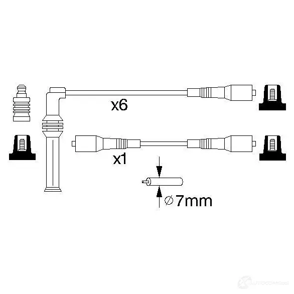 Высоковольтные провода зажигания, комплект BOSCH B 729 0986356729 OO8WLMD 335523