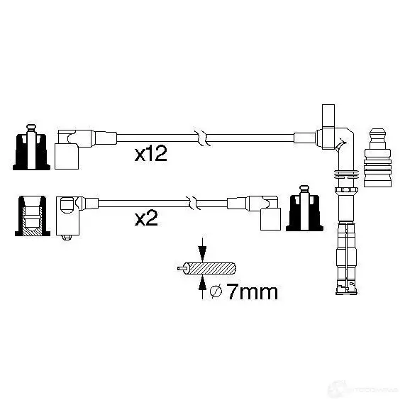 Высоковольтные провода зажигания, комплект BOSCH 335421 O81OWFM 0986356313 B 313