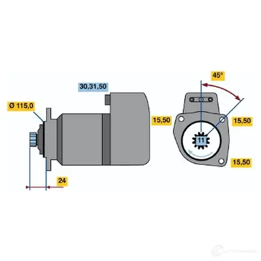 Расходомер воздуха BOSCH BX HFM 5 U7W3GCB 334572 0986284009 изображение 12