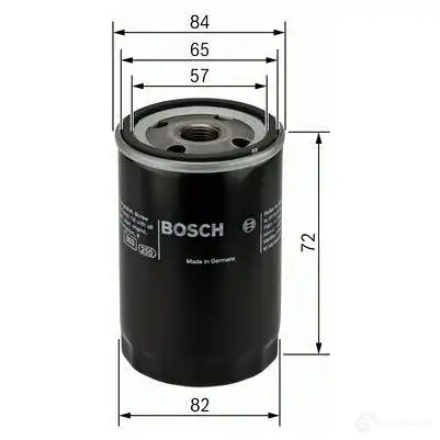 Масляный фильтр BOSCH 0986452035 337666 N-3 P 2035 изображение 2