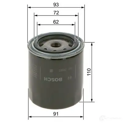 Масляный фильтр BOSCH XD9 5KPZ 1437240945 f026407267 изображение 5