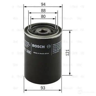 Масляный фильтр BOSCH P 2064 0986452064 337679 6M8FE изображение 3