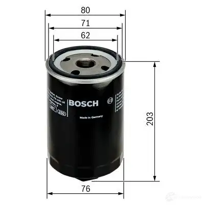 Масляный фильтр BOSCH P 3338 0451103338 72183 329236