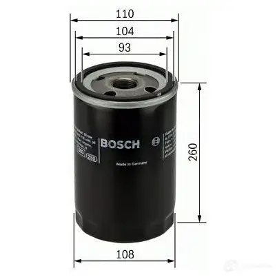 Масляный фильтр BOSCH RQH0AD 0451403001 329331 P 3001 - Изображение 1