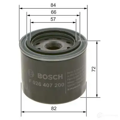 Масляный фильтр BOSCH f026407200 QA7SCK P 7200 1193530060 изображение 1
